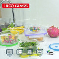 Hot sale pyrex glass food container with airtight lid